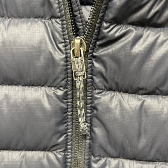 Patagonia Black Puffer Coat Hood Down Full Zip Women's S READ Netplus Shell - Picture 7 of 11